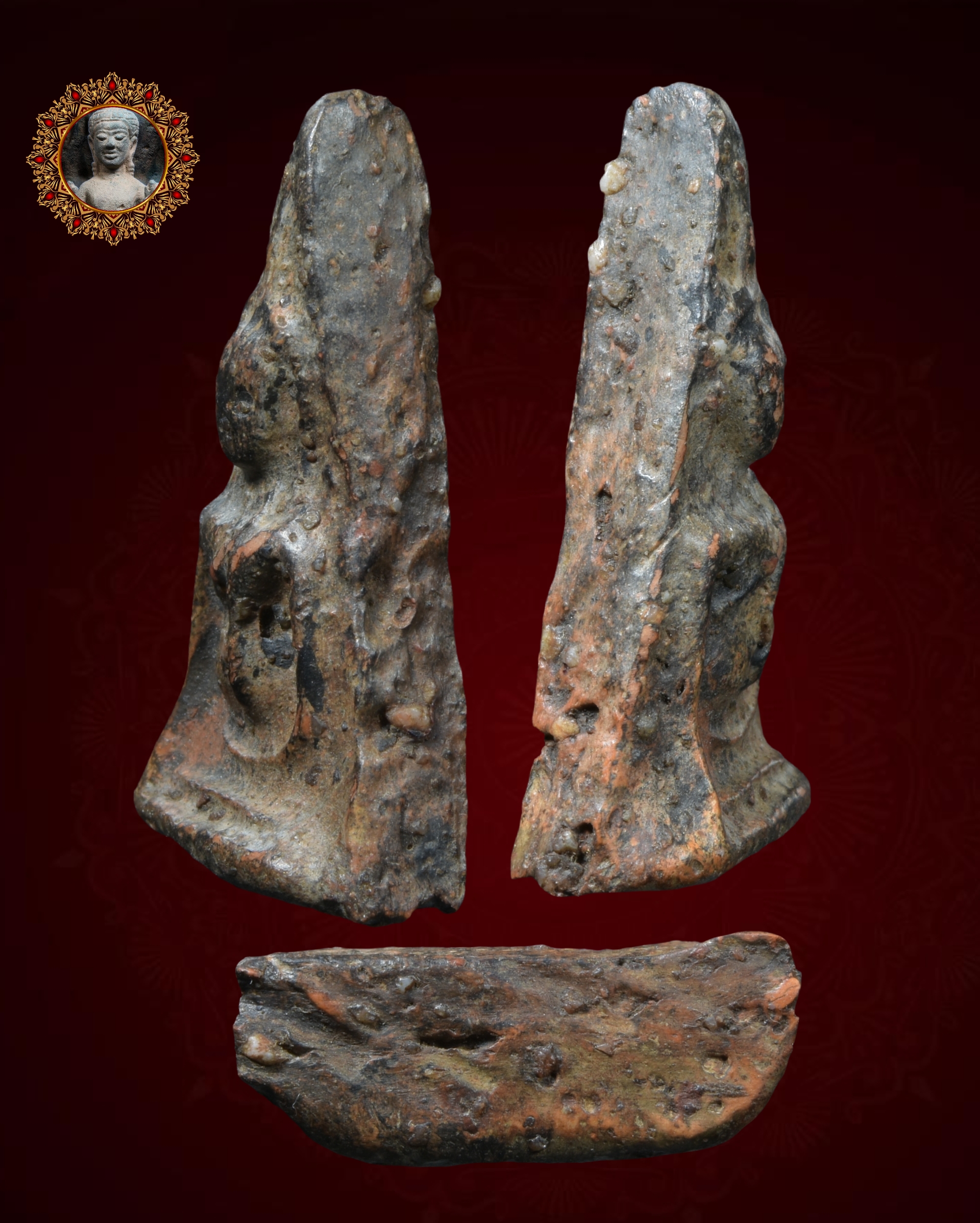 พระนางพญา พิมพ์เข่าตรง