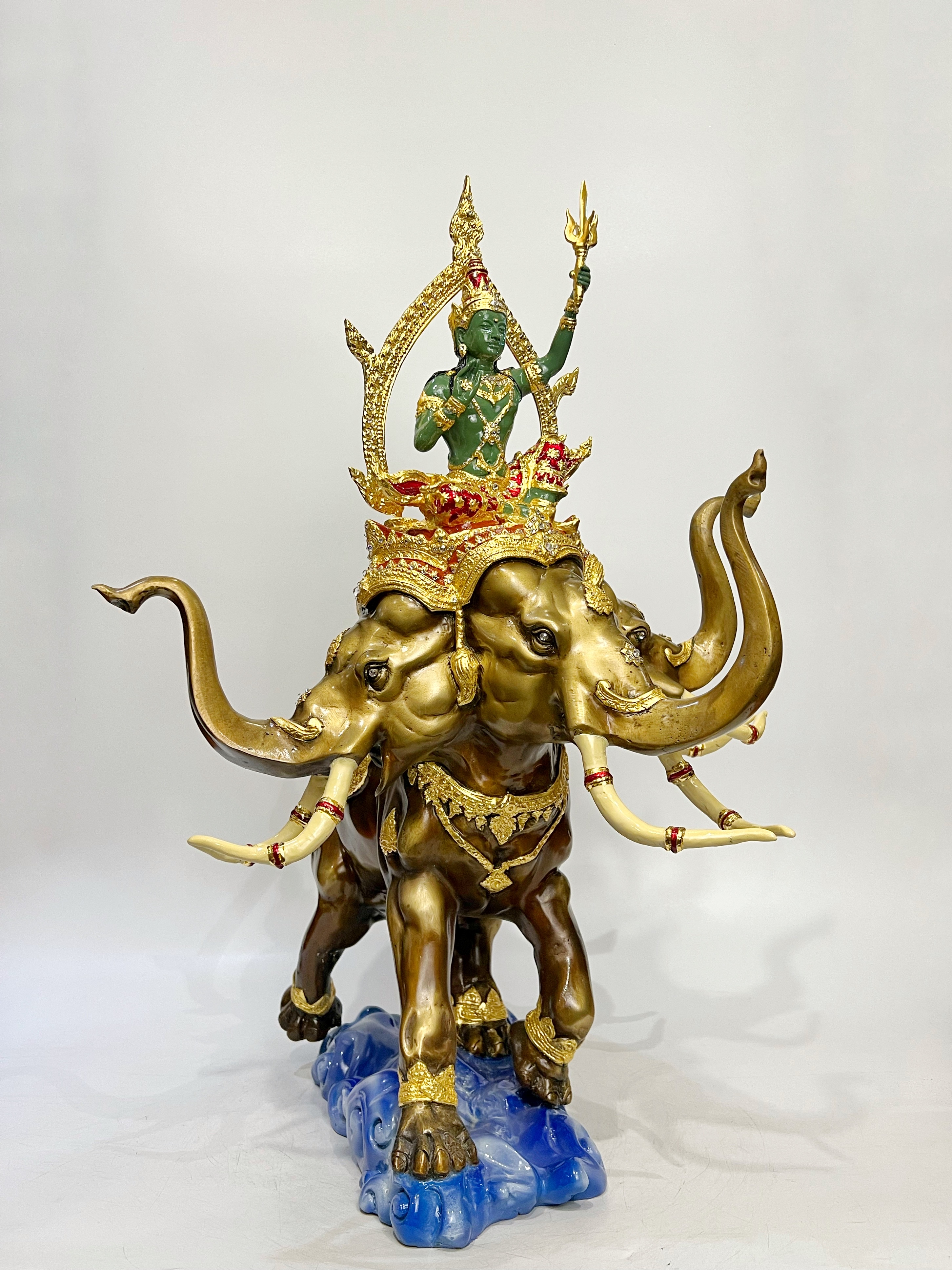 พระอินทร์ทรงช้างเอราวัณ สูง 27 นิ้ว