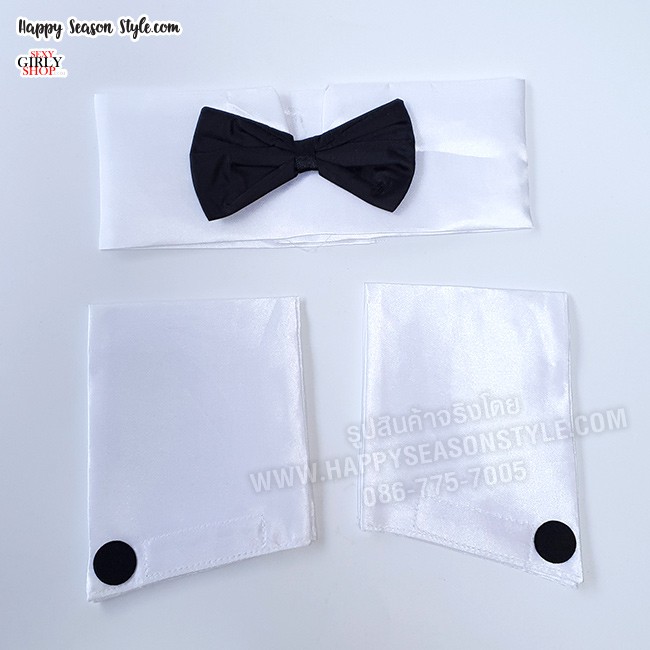 อุปกรณ์แฟนซี เซ็ท หูกระต่าย พร้อมที่แต่งข้อมือ หูกระต่ายทักซิโด