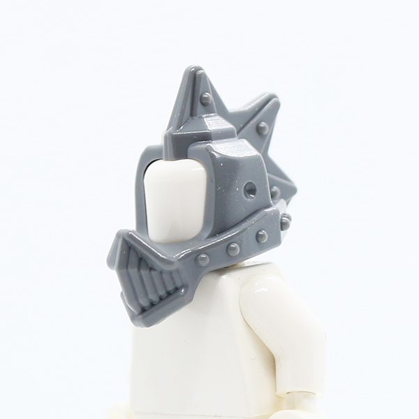 Helmet Spiked Top with Grille and Open Front and Back