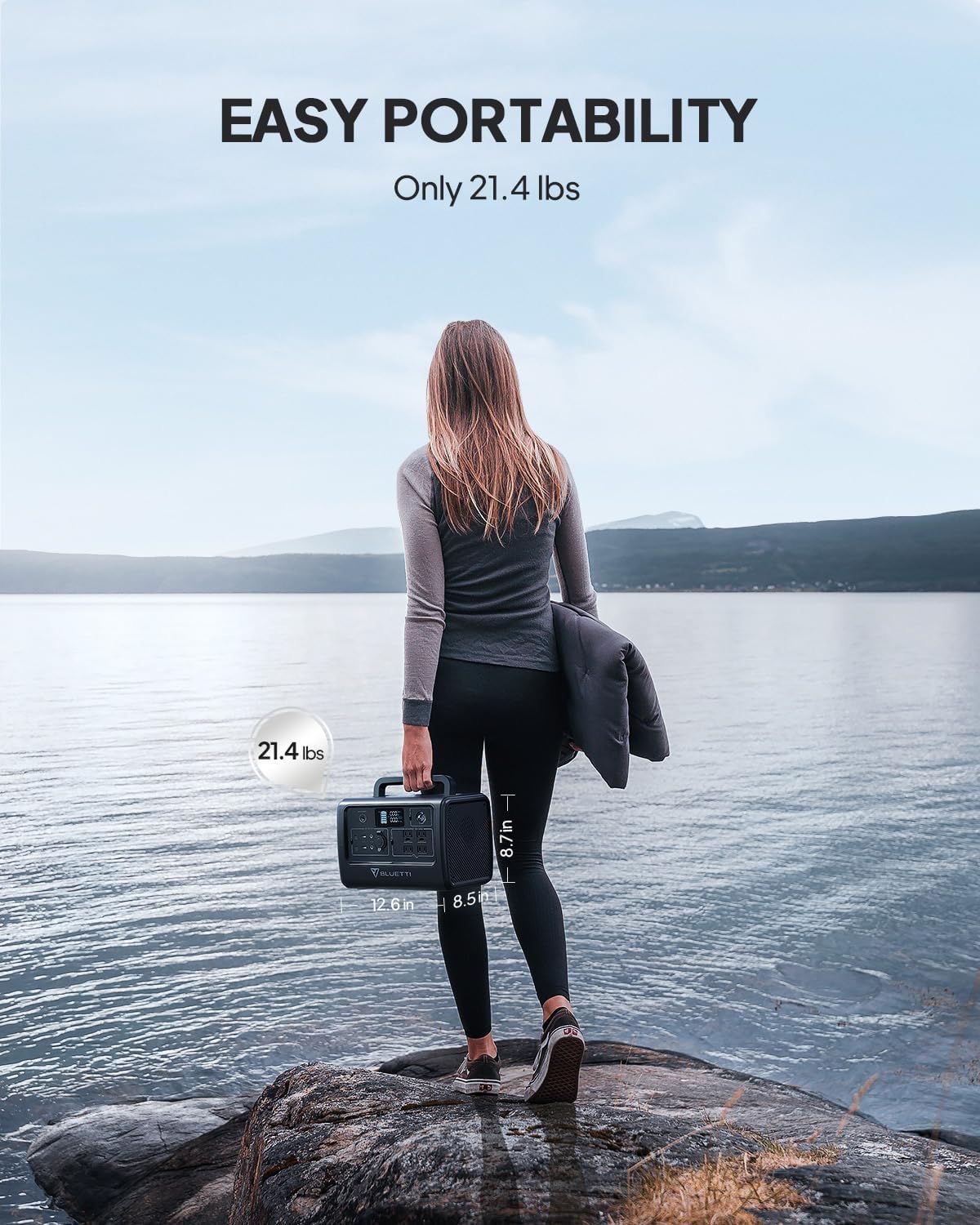 BLUETTI EB70 Portable Power Station + PV120 Solar Cell เซทแบตเตอรี่สำรองพกพา พร้อมโซลาร์เซลล์