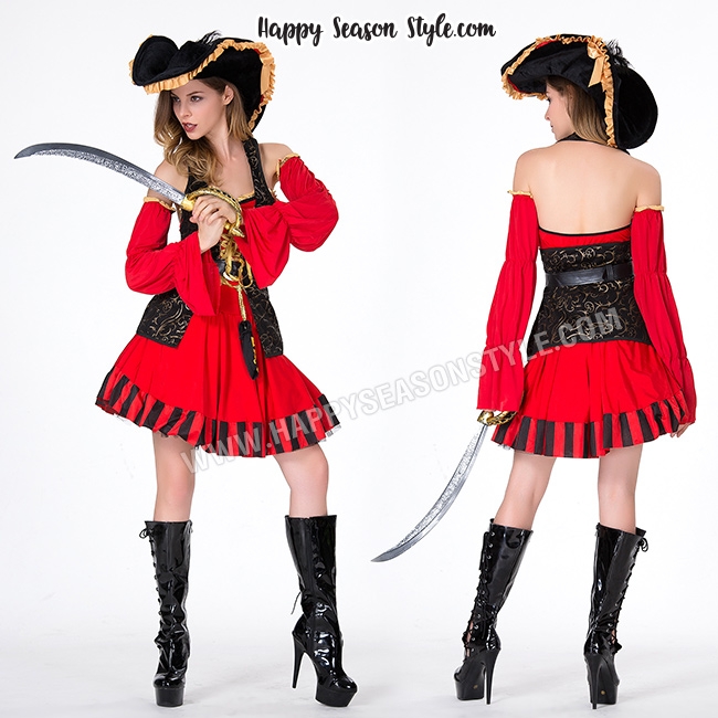 ชุดโจรสลัด สไตล์ สเปนนิซ โจรสลัดหญิง