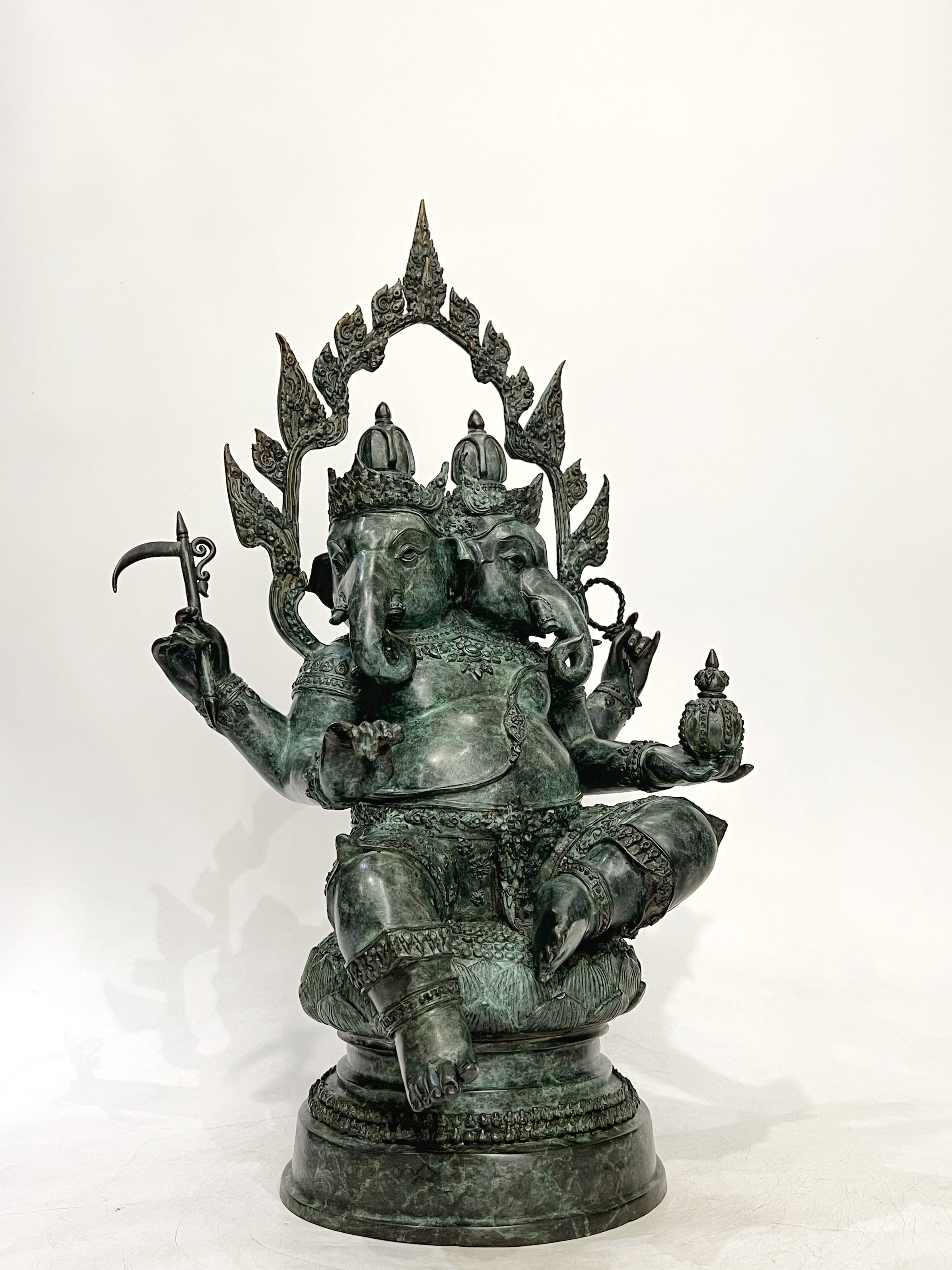 พระพิฆเนศ ปางทวิมุข หน้าตัก 9 นิ้ว