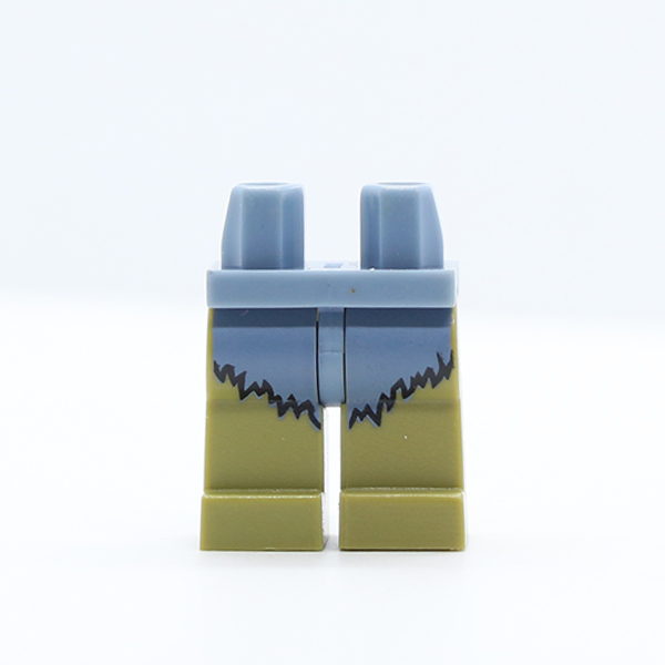 CS09 Hips and Olive Green Legs with Sand Blue Fur Pattern