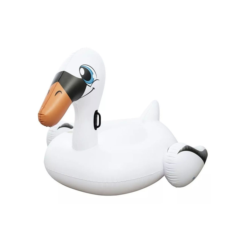 ห่วงยางหงส์ขาว ปากส้ม ปีกดำ Inflatable Bestway White Swan with Cup Holder Pool Float