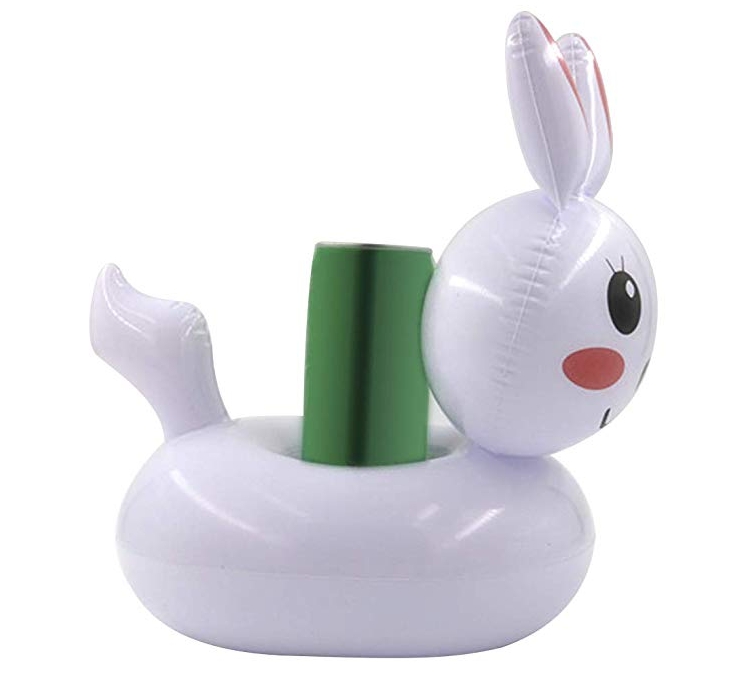 ที่วางแก้วเป่าลม กระต่าย Inflatable Rabbit Cup Holder