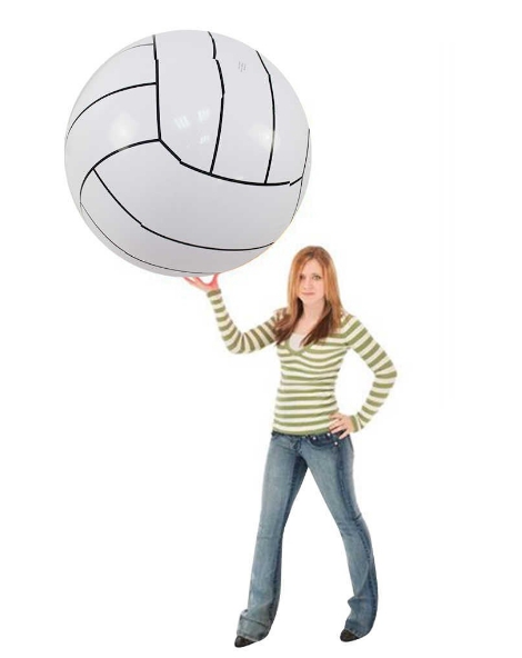 ลูกบอลชายหาด สีขาว ขนาดใหญ่ Inflatable Giant White Beach Ball