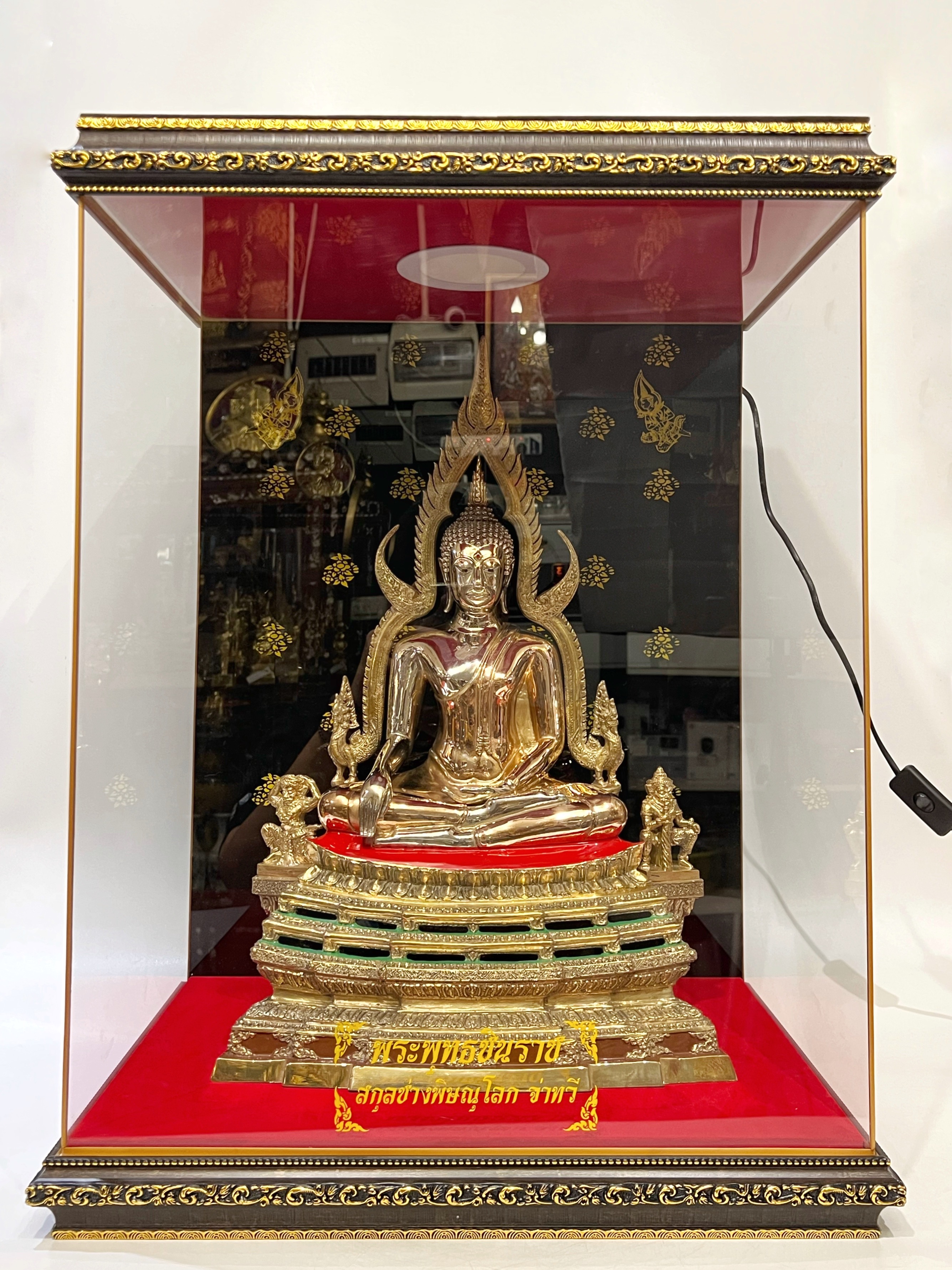 พระพระพุทธชินราชจำลอง รุ่น 666 ปี ทวีโชค หน้าตัก 9 นิ้ว หมายเลข 56