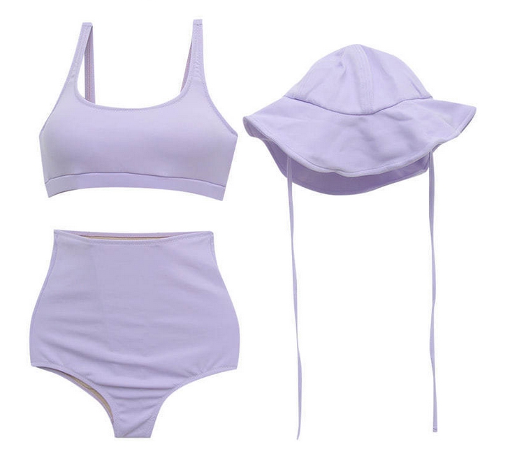 ชุดว่ายน้ำทูพีช พร้อมหมวก เซ็ท 3 ชิ้น