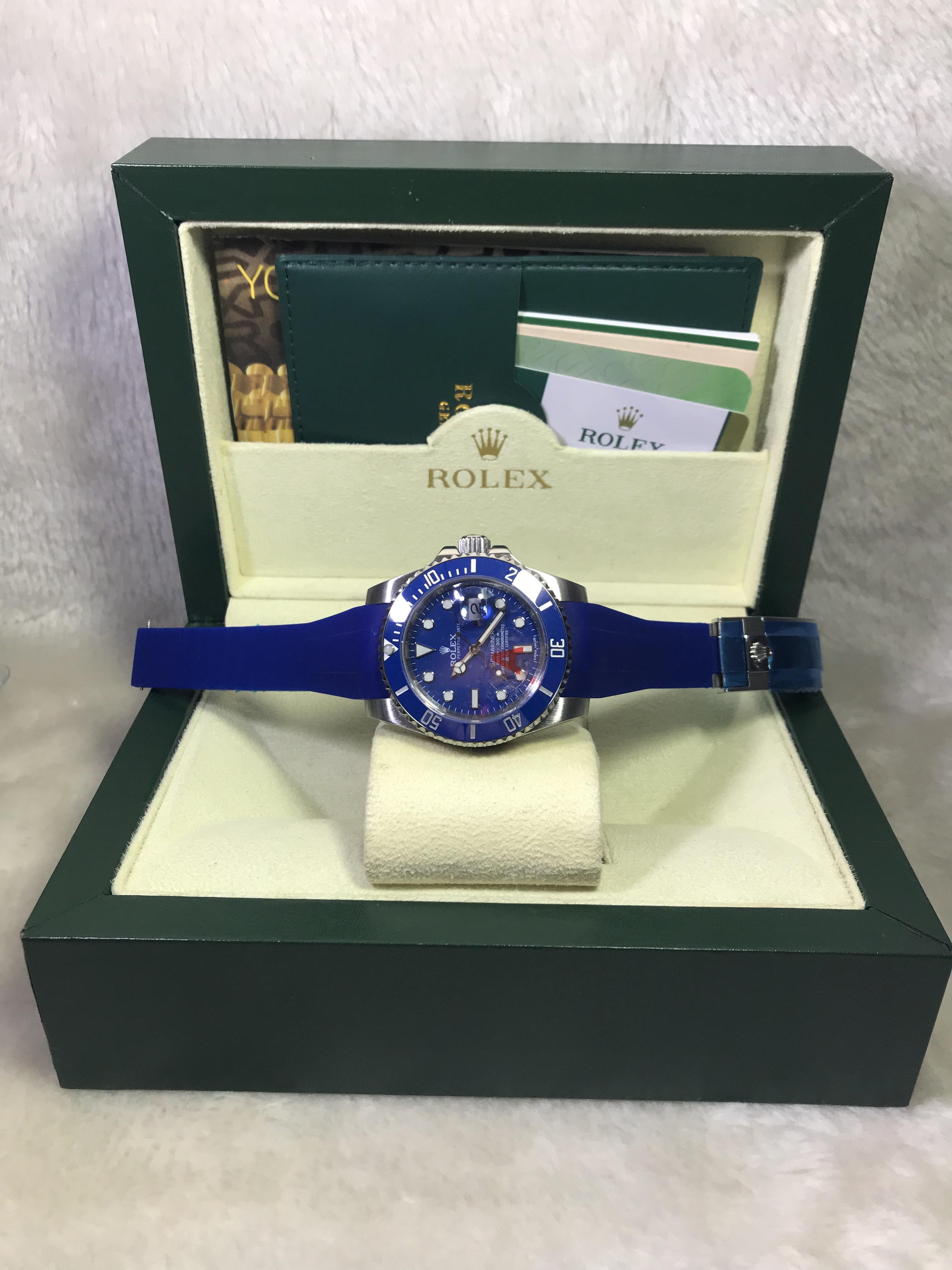 Rolex Submariner Blue Rubber Strap (5A)
