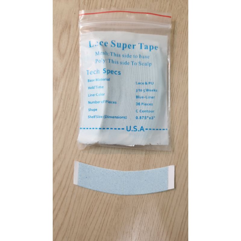 กาวติดวิก Lace Super Tape C Contour ติดแน่น กันน้ำกันเหงื่อ ใช้ได้กับวิกลูกไม้Lace และพียู PU