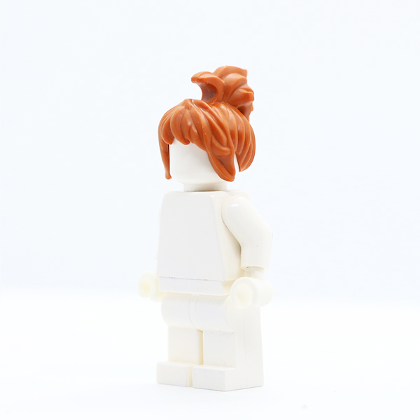 Female Messy with Swept-up Ponytail, Side Bangs and Clip