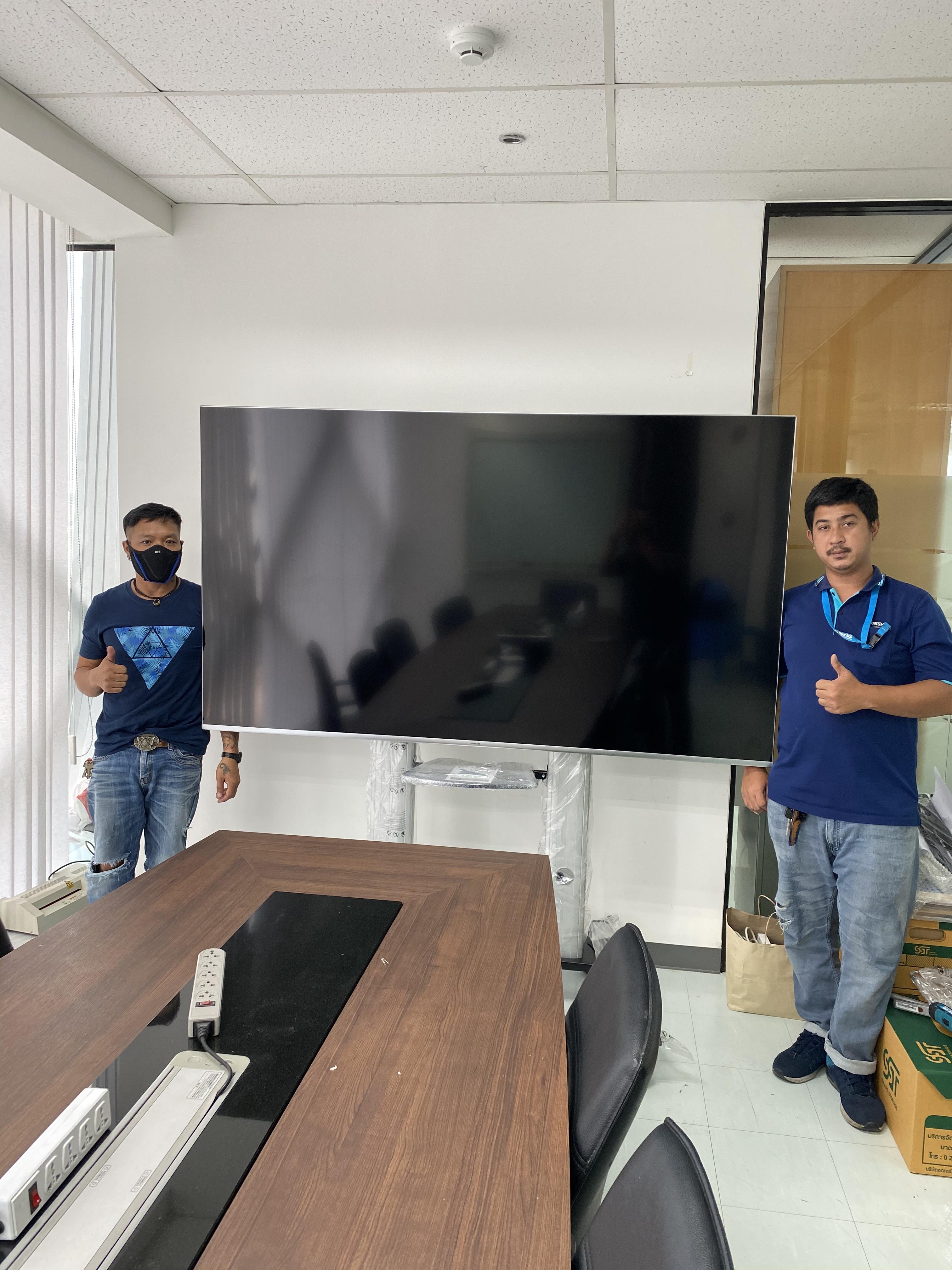 JMTVSTAND MT-F8200 ขาตั้งพื้นทีวีมีล้อเลื่อน(TV Stand) วัสดุ Aluminium อลูมิเนียม แบบล้อเลื่อนปรับสูง/ต่ำได้ 55"-98" นิ้ว{รับประกันสินค้า 3 ปี}0964746498