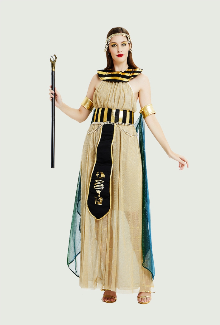 ชุดคลีโอพัตรา อียิปห์ สีทอง สาวอวบก็ใส่ได้จ้า🏍️💨 ส่งไวจาก กทม.