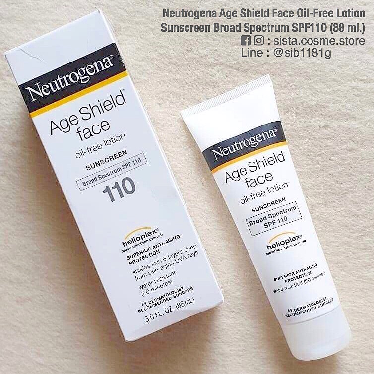 Neutrogena Age Shield Face Oil-Free Lotion Sunscreen Broad Spectrum SPF110 (88 ml.)