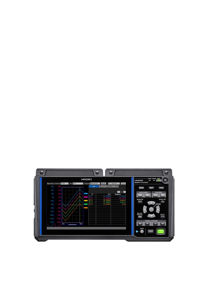 HIOKI LR8450 เครื่องบันทึกข้อมูล 10 ช่องพร้อมเซ็นเซอร์ RTD Pt100 x 10 ชุด