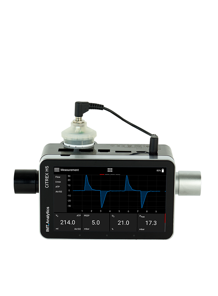 CITREX H5 เครื่องสอบเทียบเครื่องวัดอัตราการไหลก๊าซทางการแพทย์