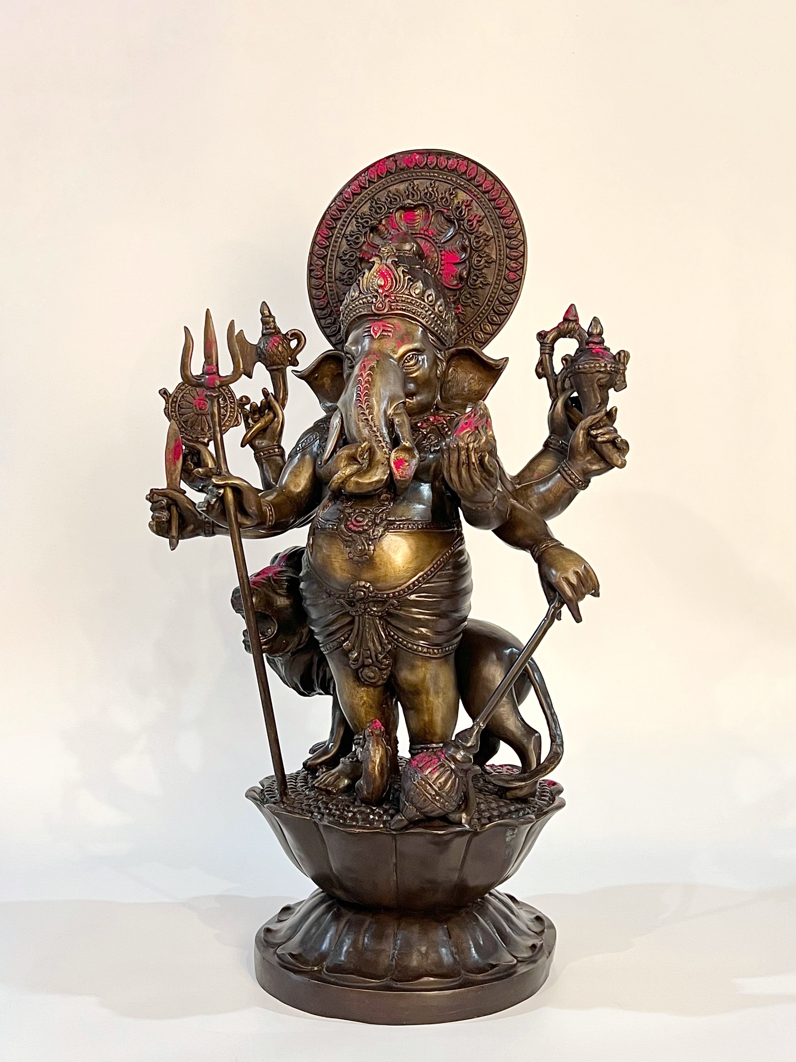 พระพิฆเนศ ปางศรีชูบาดิษติกานาปติ หรือ ปาง 51 ตา (ปางที่ 33) หน้าตัก 9 นิ้ว*