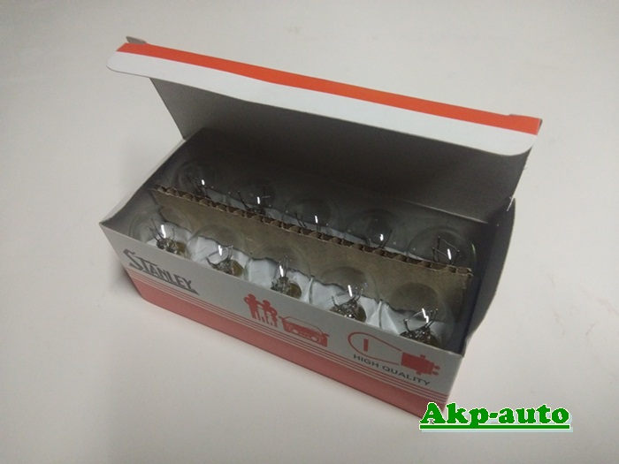 หลอดไฟ STANLEY แท้ 12V 23W 1 จุด หลอดใหญ่ (1กล่อง 10หลอด)