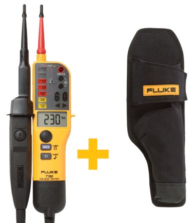 FLUKE T150 ดิจิตอลมัลติมิเตอร์ มิเตอร์ช่างไฟฟ้า เครื่องเช็คไฟฟ้าพื้นฐาน Voltage & Continuity มีจอ LCD