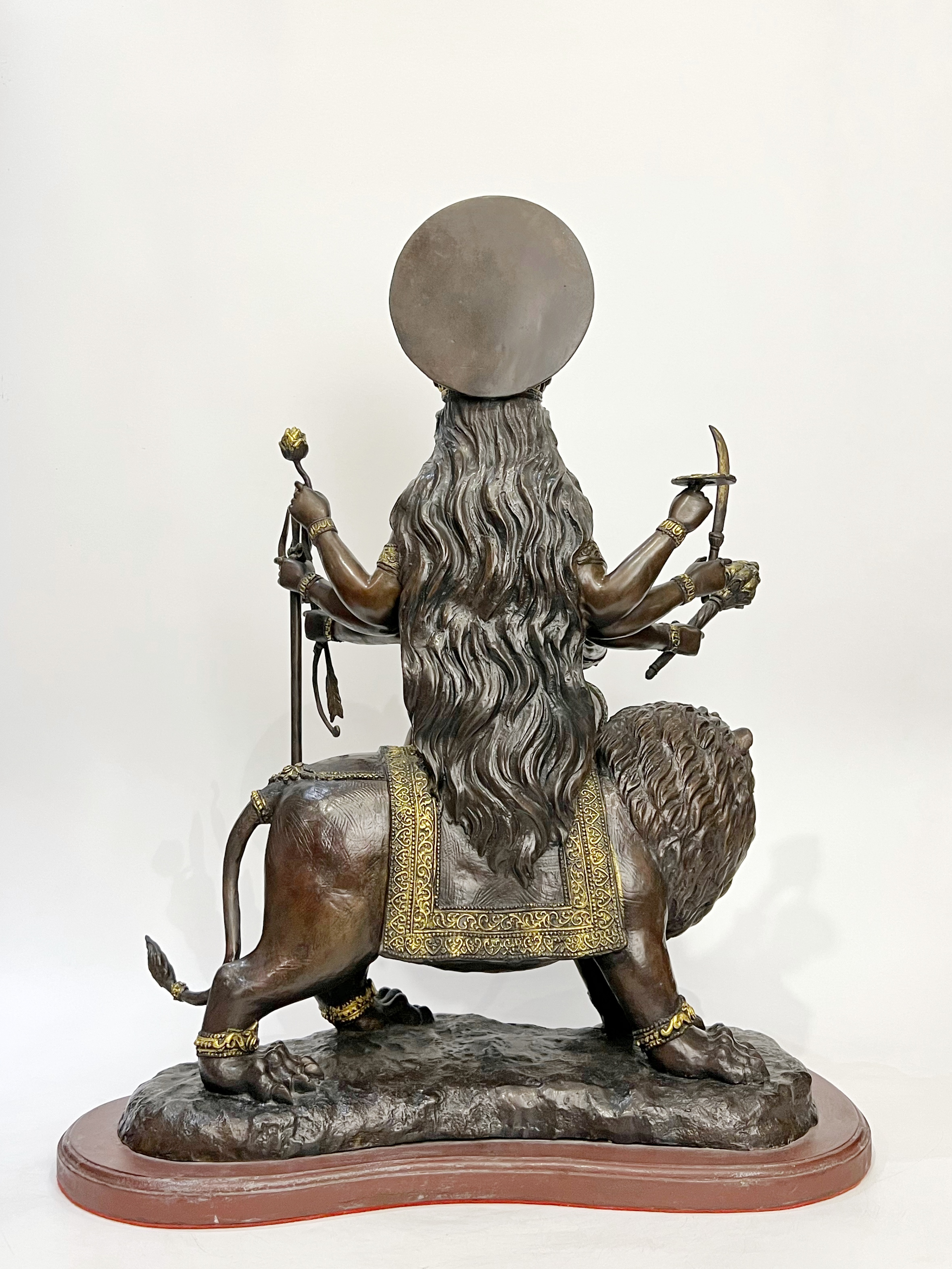 พระแม่ทุรคาทรงราชสีห์ (พระแม่อุมาขี่เสือ) หน้าตัก 9 นิ้ว