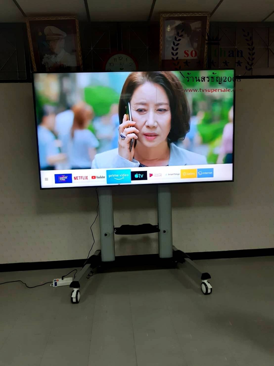 JMTVSTAND MT-F8200 ขาตั้งพื้นทีวีมีล้อเลื่อน(TV Stand) วัสดุ Aluminium อลูมิเนียม แบบล้อเลื่อนปรับสูง/ต่ำได้ 55"-98" นิ้ว{รับประกันสินค้า 3 ปี}0964746498