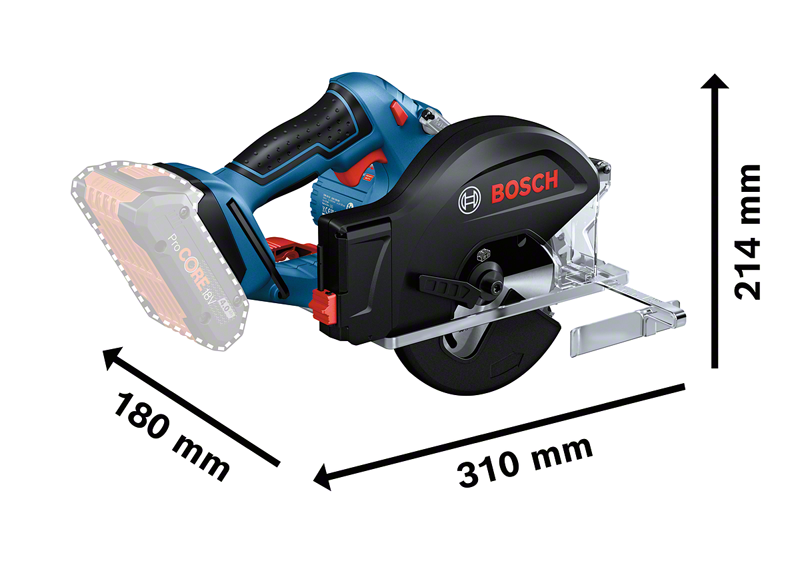 Bosch รุ่น GKM 18V-50 เลื่อยวงเดือนไร้สาย