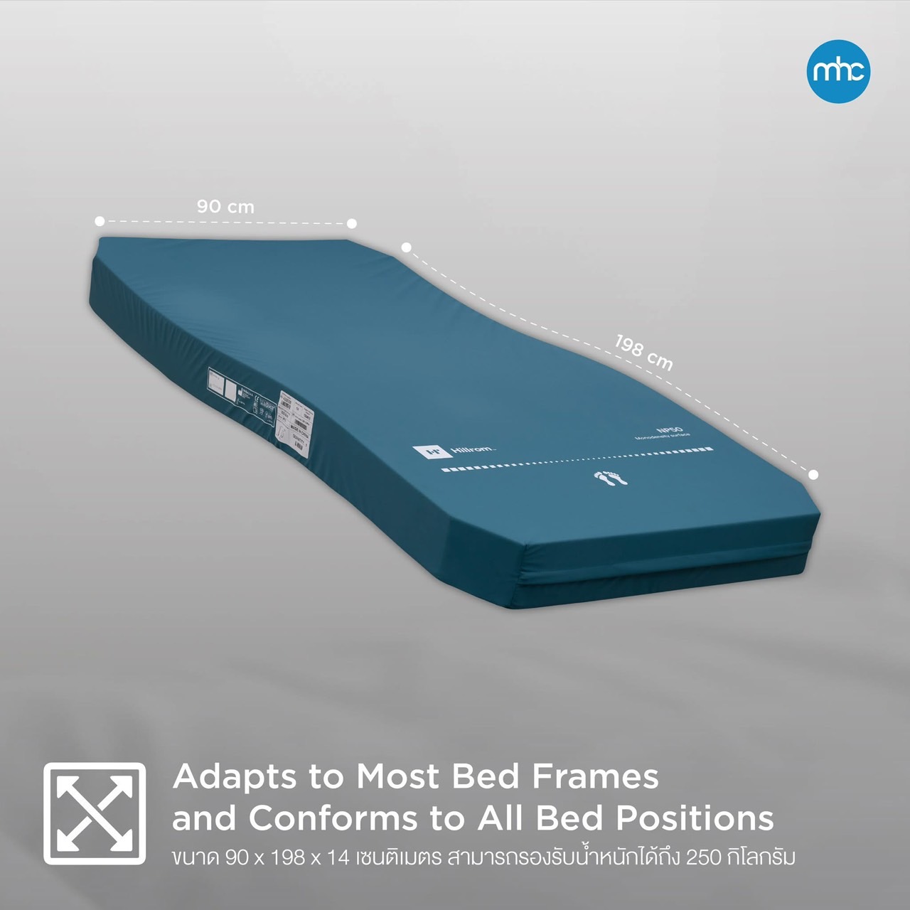 ที่นอนแบรนด์ Hill-Rom รุ่น NP50 ผลิตภัณฑ์ Hill-Rom แบรนด์จากประเทศสหรัฐอเมริกา (USA)