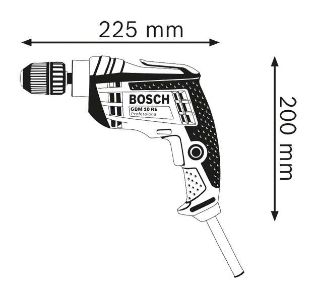 Bosch รุ่น GBM 10 RE สว่านไฟฟ้า