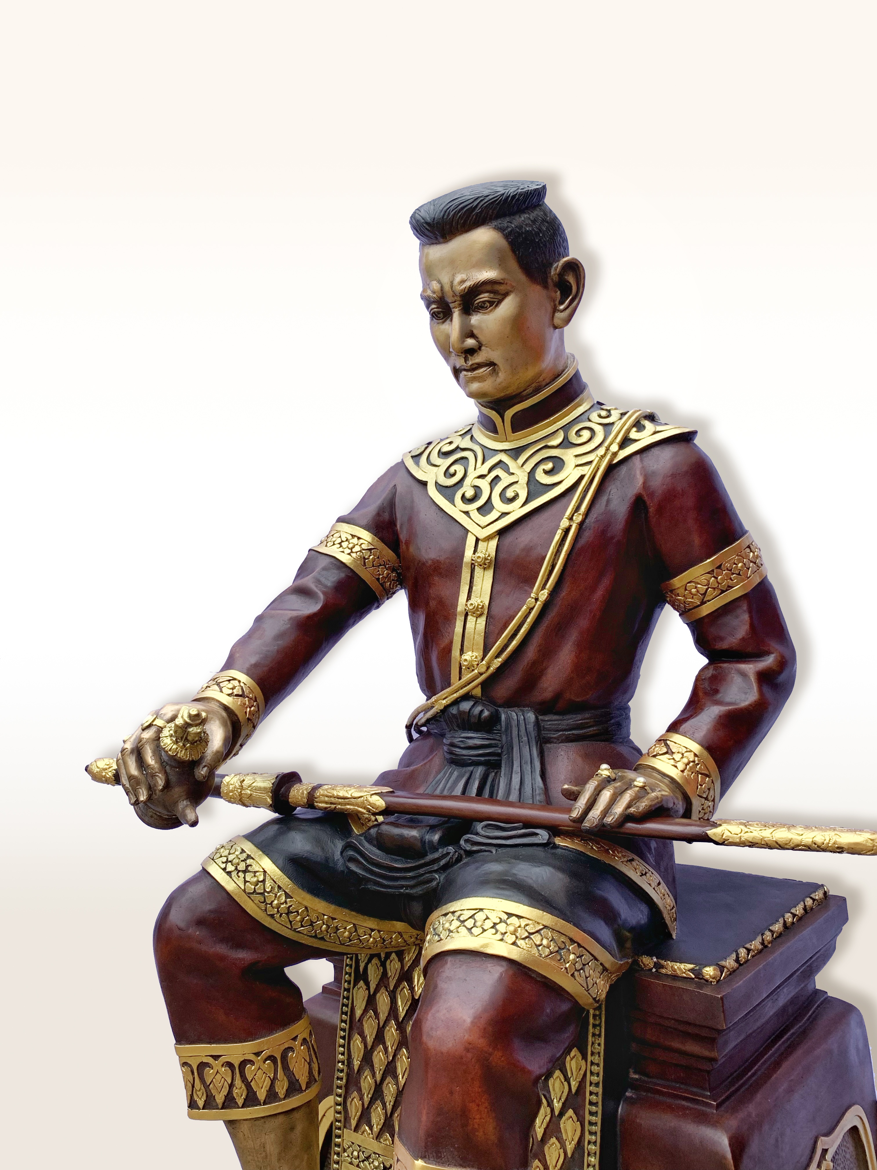 พระนเรศวรมหาราช นั่งบัลลังก์ หลั่งทักษิโณทก หน้าตัก 25 นิ้ว