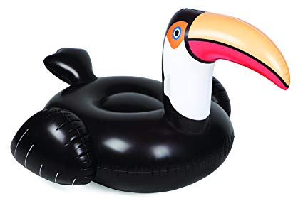ห่วงยางทูแคนเงือก สีดำ Inflatable Giant Black Toucan Float