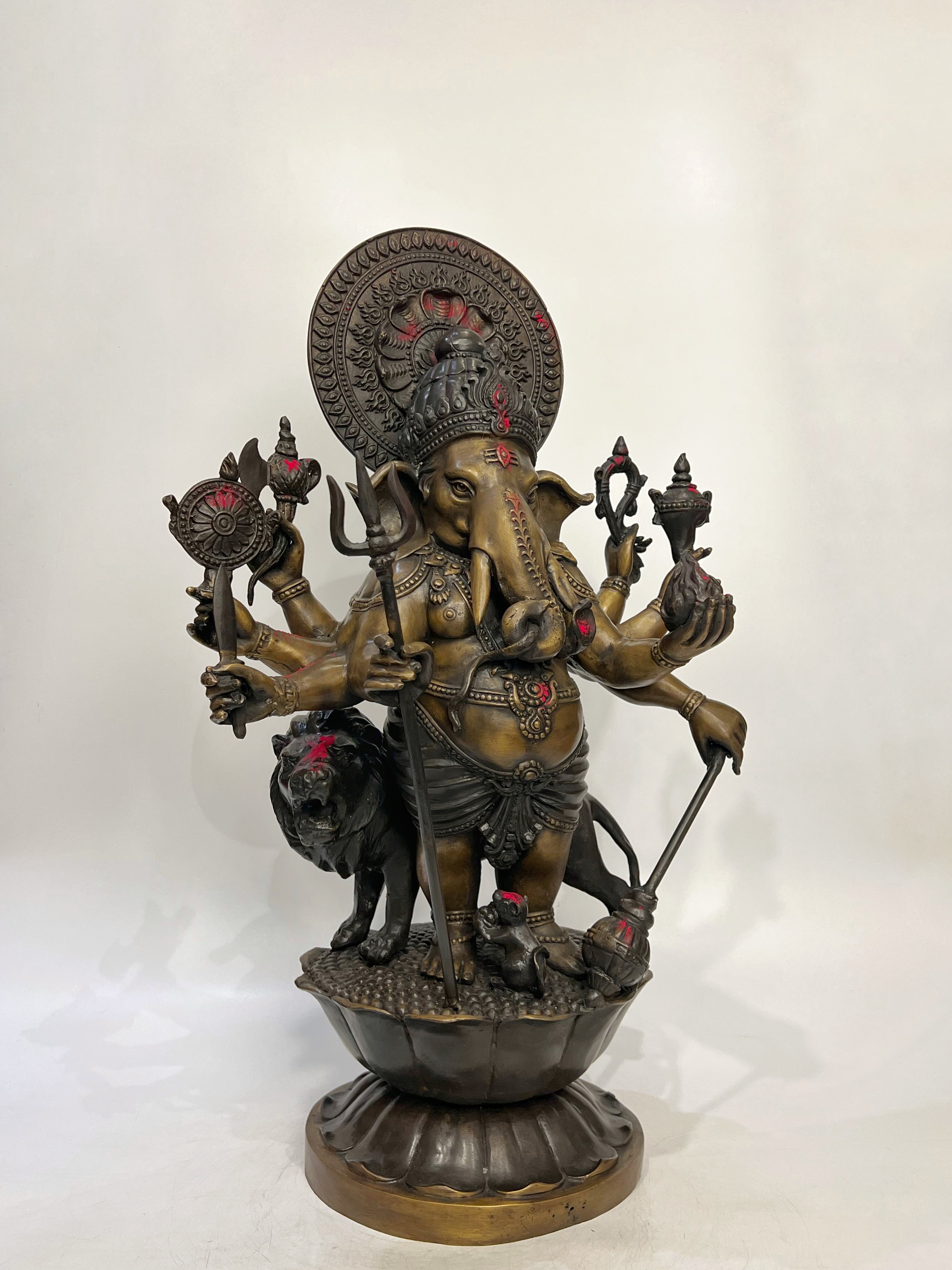 พระพิฆเนศ ปางศรีชูบาดิษติกานาปติ หรือ ปาง 51 ตา (ปางที่ 33) หน้าตัก 9 นิ้ว