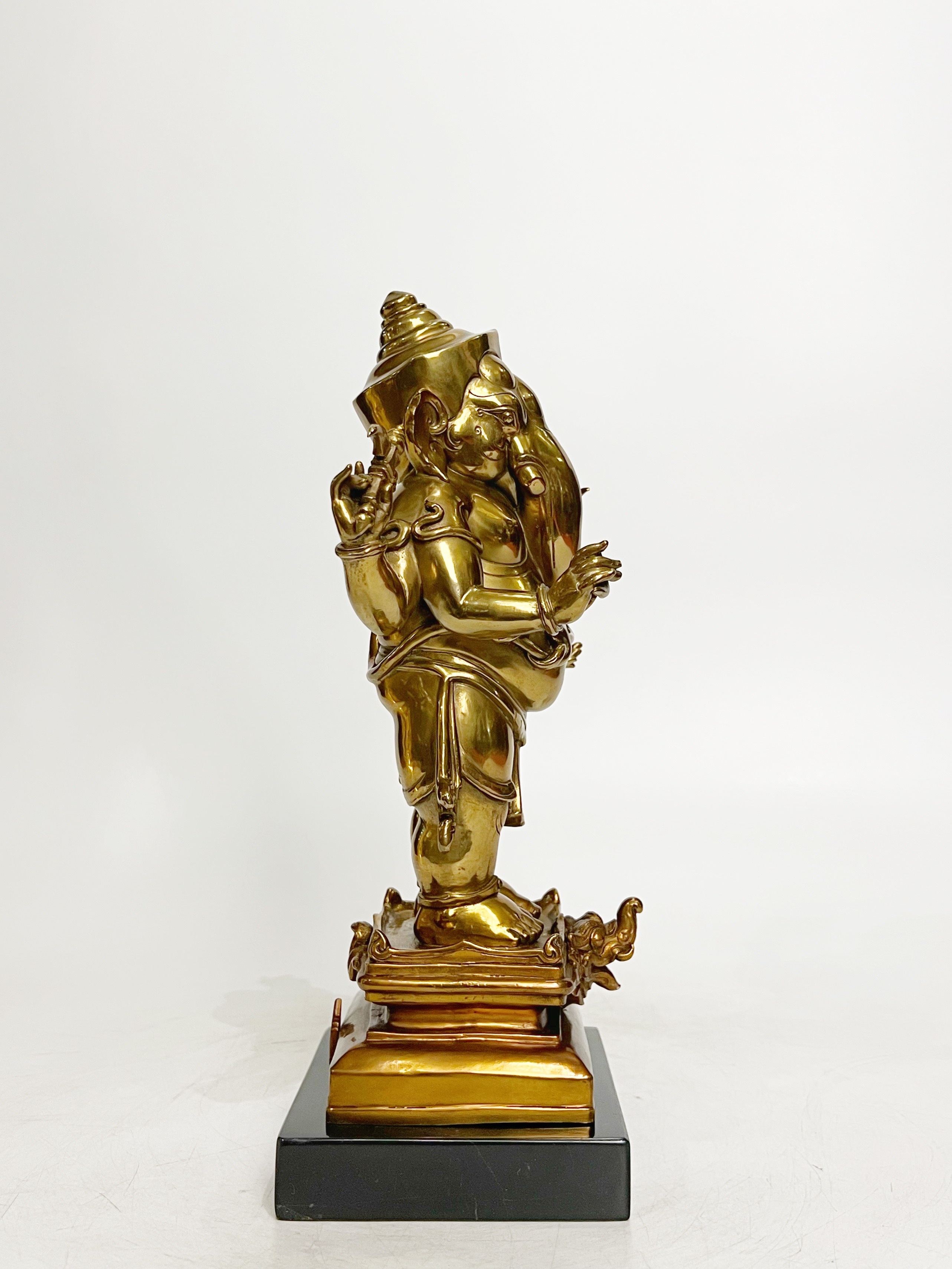 พระพิฆเนศ เทวรูปสรงน้ำ พระวินายักจตุรถีคเณศวร์ สูง 12 นิ้ว (หมายเลข6)