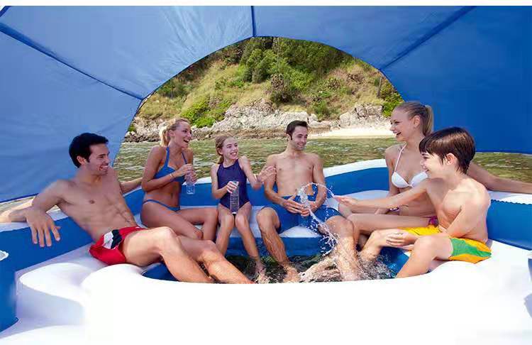 INFLATABLE BESTWAY 10 PERSON FLOAT ISLAND แพยางขนาดใหญ่ นั่งได้ 10 คน