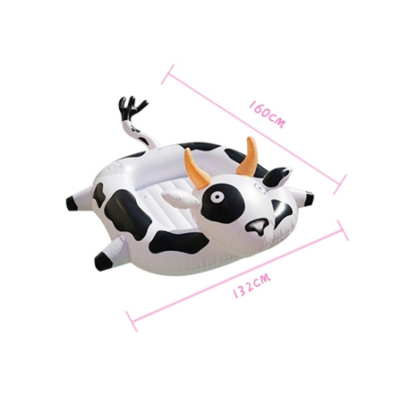 ห่วงยางรูปวัว เป่าลม Inflatable Cow Pool Float