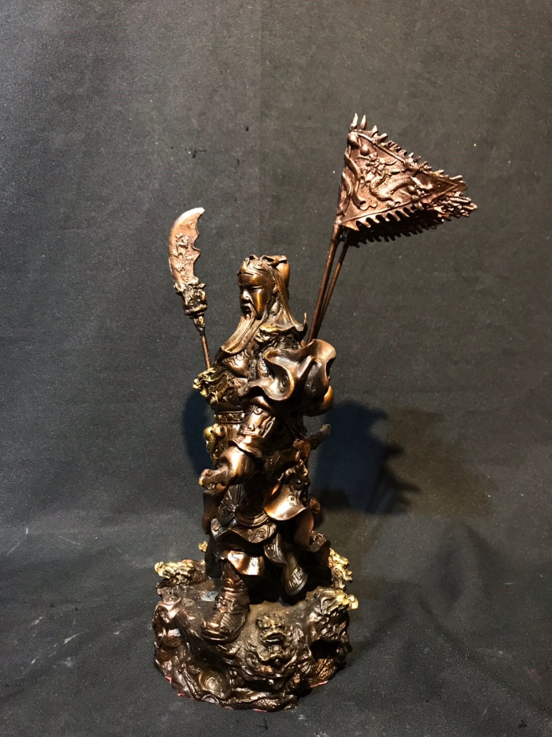 เทพเจ้ากวนอู ปาง 5 ธงยกทัพ หน้าตัก 5 นิ้ว