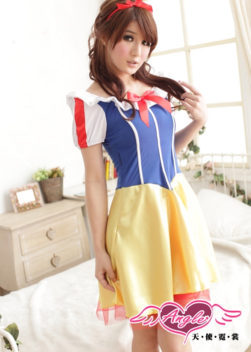 ชุดเจ้าหญิงสโนว์ไวท์ Snow white รุ่นกระโปรงสั้น