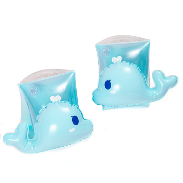 ปลอกแขนว่ายน้ำสำหรับเด็ก ลายปลาวาฬ Inflatable Whale Arm Band for kid