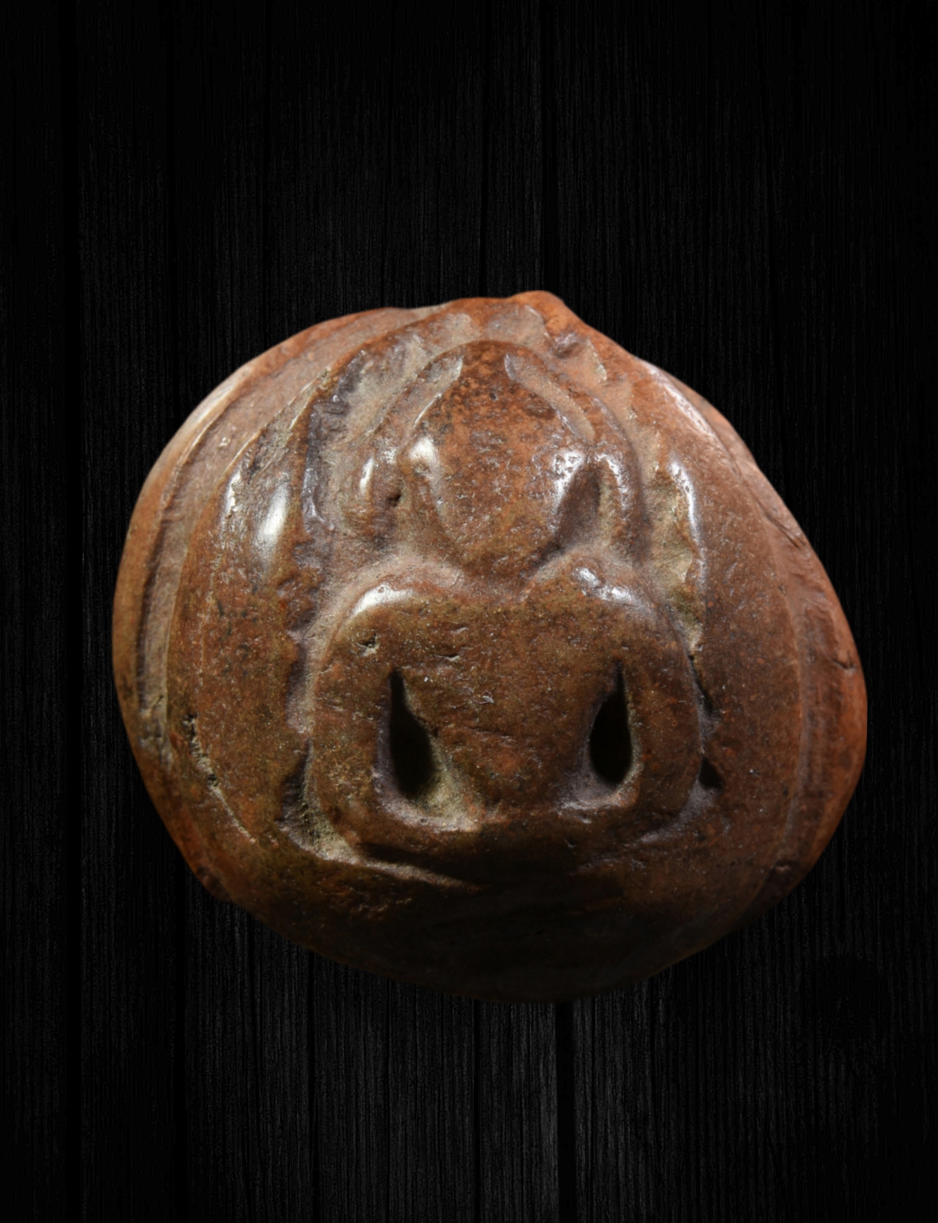 พระซุ้มกอสามด้าน เนื้อดิน