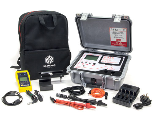 SEAWARD รุ่น Solar Utility Pro เครื่องทดสอบระบบโซลาร์เซลล์ที่ระดับ 1500V@40A ตามมาตรฐานยุโรป IEC 62446 และมาตรฐานการติดตั้งทางไฟฟ้าระบบการผลิตไฟฟ้าจากพลังงานแสงอาทตย์ที่ติดตั้งบนหลังคา ตามมาตรฐานของวิศวกรรมสถานแห่งประเทศไทย ในพระบรมราชูปถัมภ์