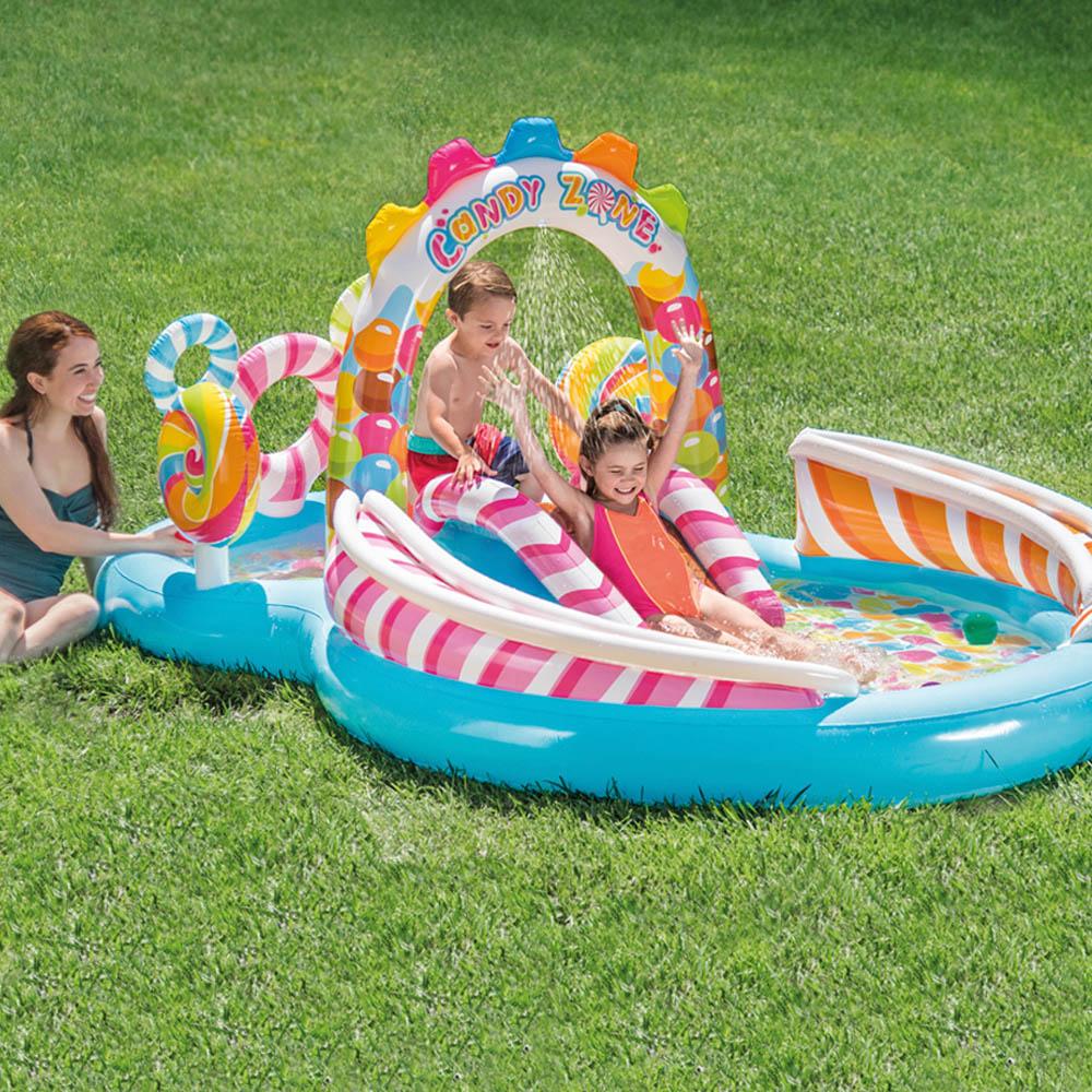 Intex สระน้ำสไลเดอร์ แคนดี้ โซน Intex Inflatable Candy Zone Play Centre Pool