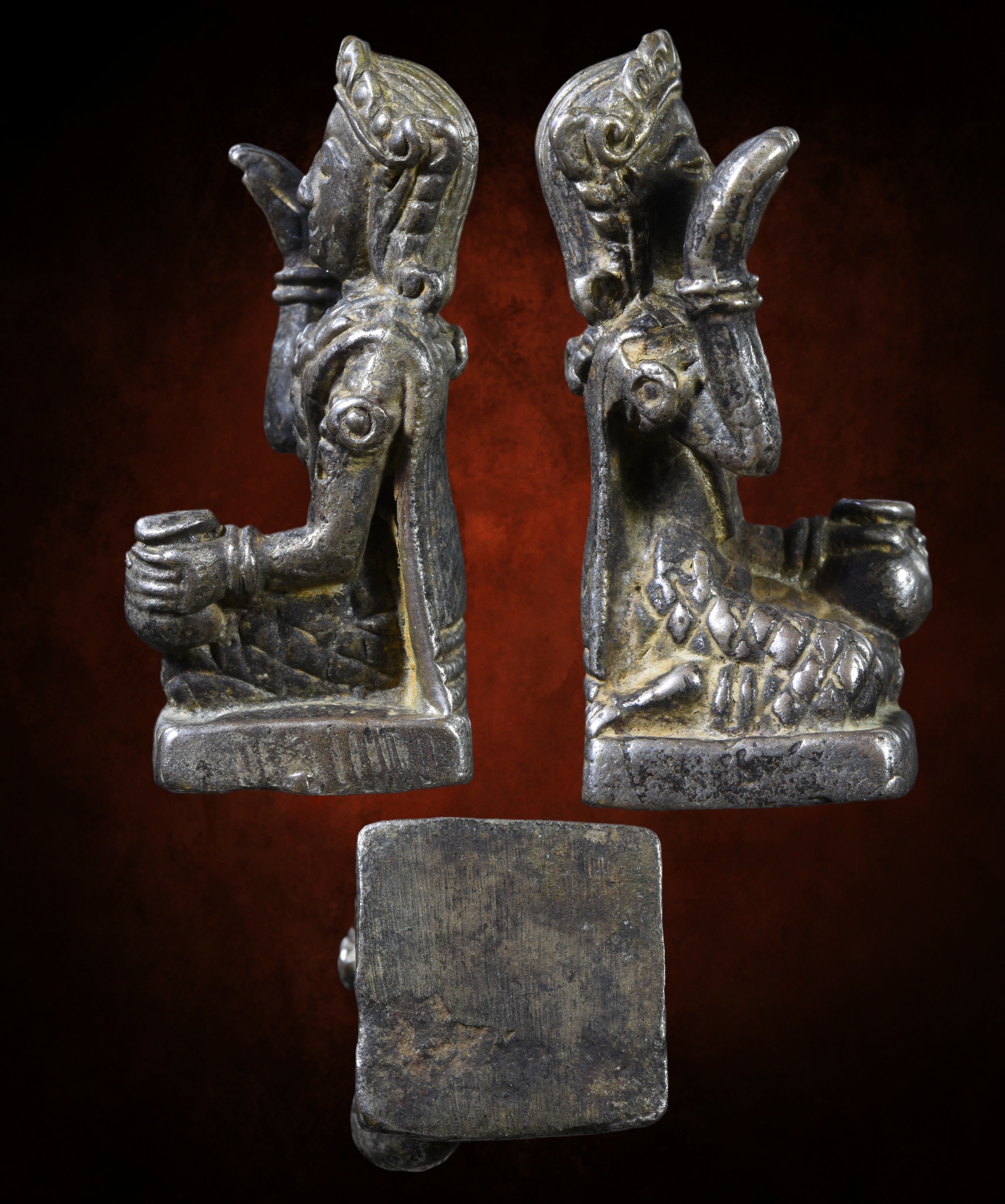 แม่นางกวัก เนื้อสำริดเงิน เสริมค้าขาย