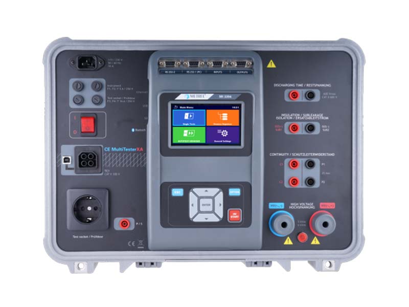 METREL รุ่น MI 3394 EU SET เครื่องวิเคราะห์ความปลอดภัยของเครื่องใช้ไฟฟ้าและเครื่องจักรที่มีตู้ควบคุมระบบไฟฟ้า