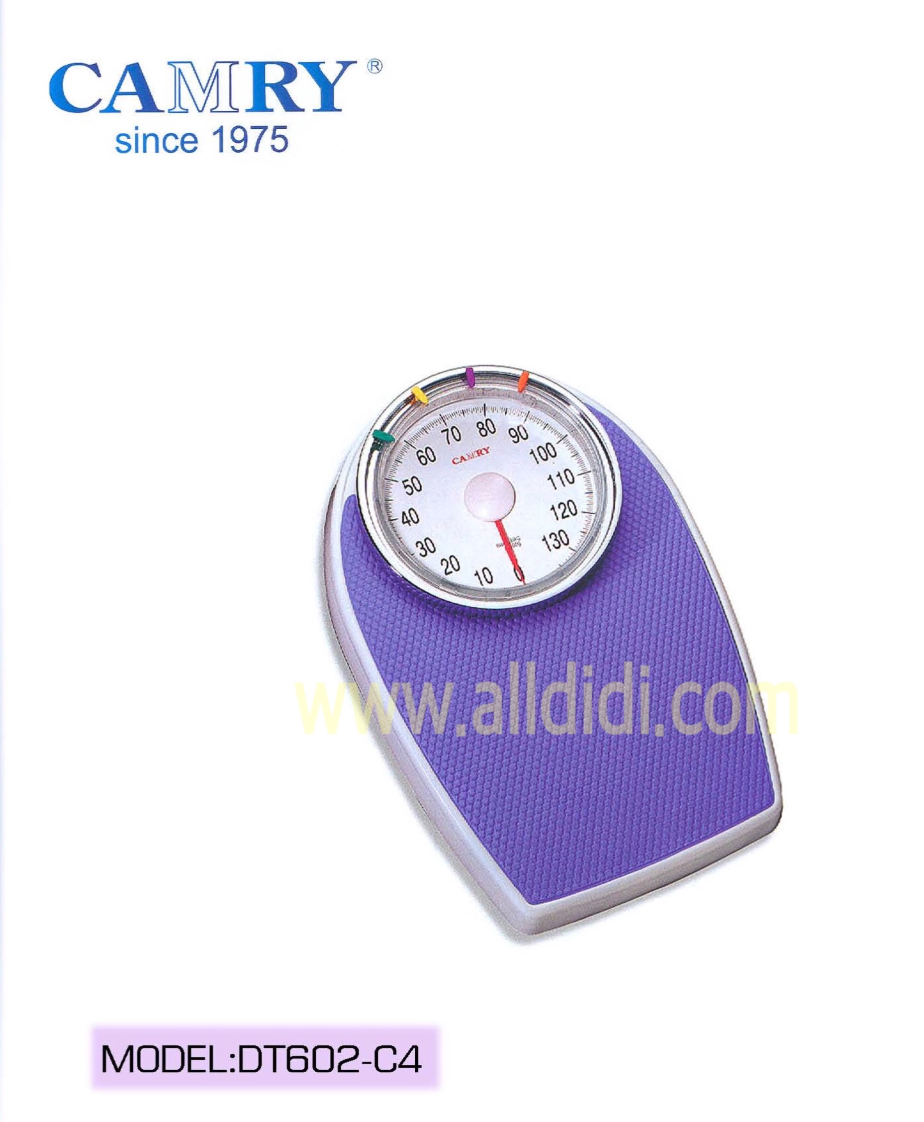 เครื่องชั่งน้ำหนัก DT602-C4 136 กก. สีฟ้าอมม่วง