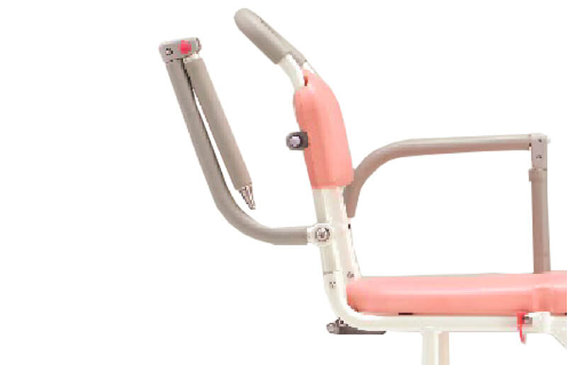 รถเข็นคร่อมสุขภัณฑ์ อาบน้ำ นั่งถ่าย อเนกประสงค์ ยกที่วางแขนเปิดได้ โครงพักเท้าสวิงได้ MATSUNAGA รุ่น SW21W (入浴関連) พับเก็บได้ แบรนด์จากประเทศญี่ปุ่น รับประกันโครงสร้าง 5 ปี (รุ่นยอดนิยม