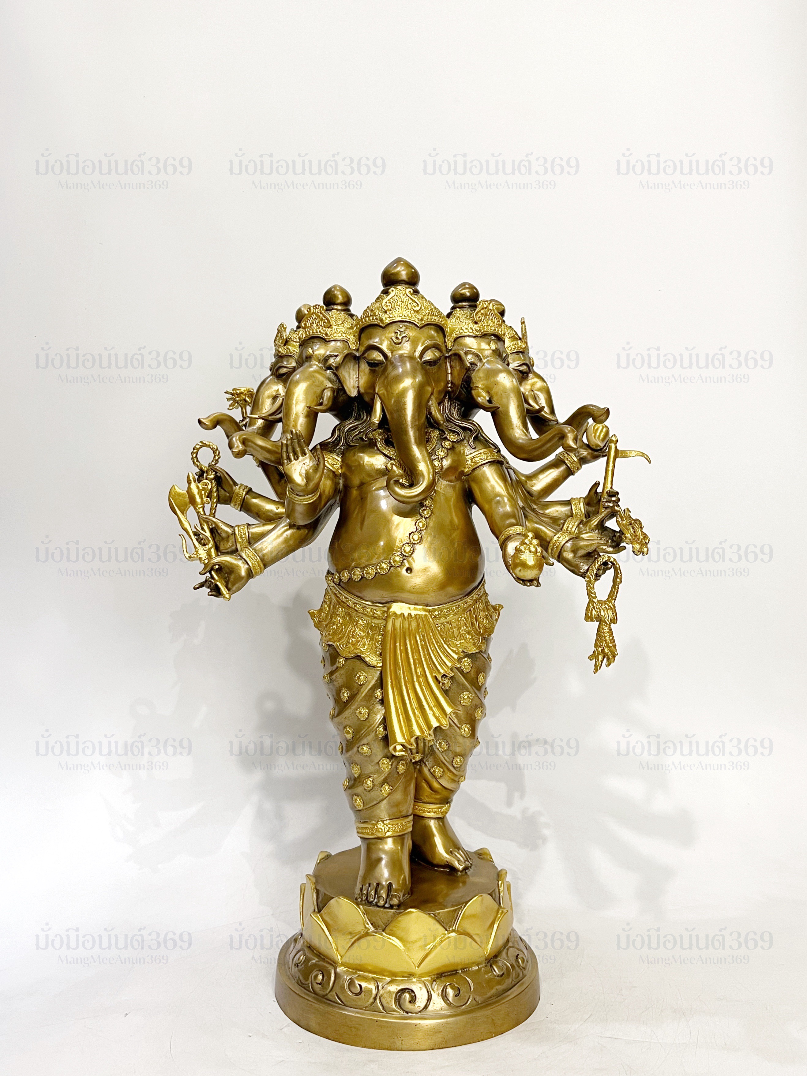 พระพิฆเนศ ปางห้าเศียร (ปัญจมุขคณปติ) หน้าตัก 9 นิ้ว *ห้ามนำภาพไปใช้ทุกกรณี