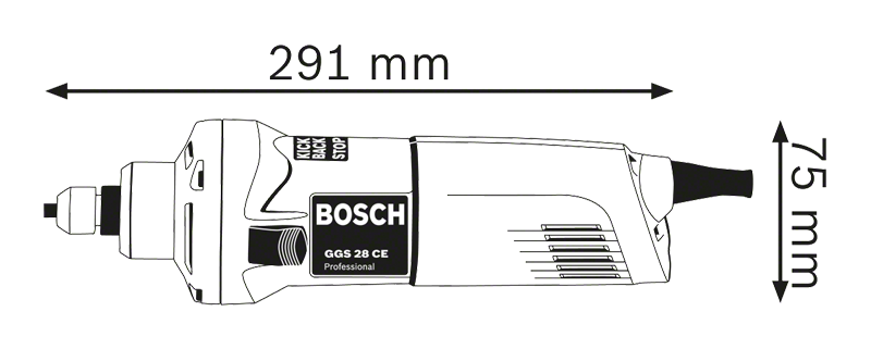 Bosch รุ่น GGS 28 CE เครื่องเจียรคอตรง
