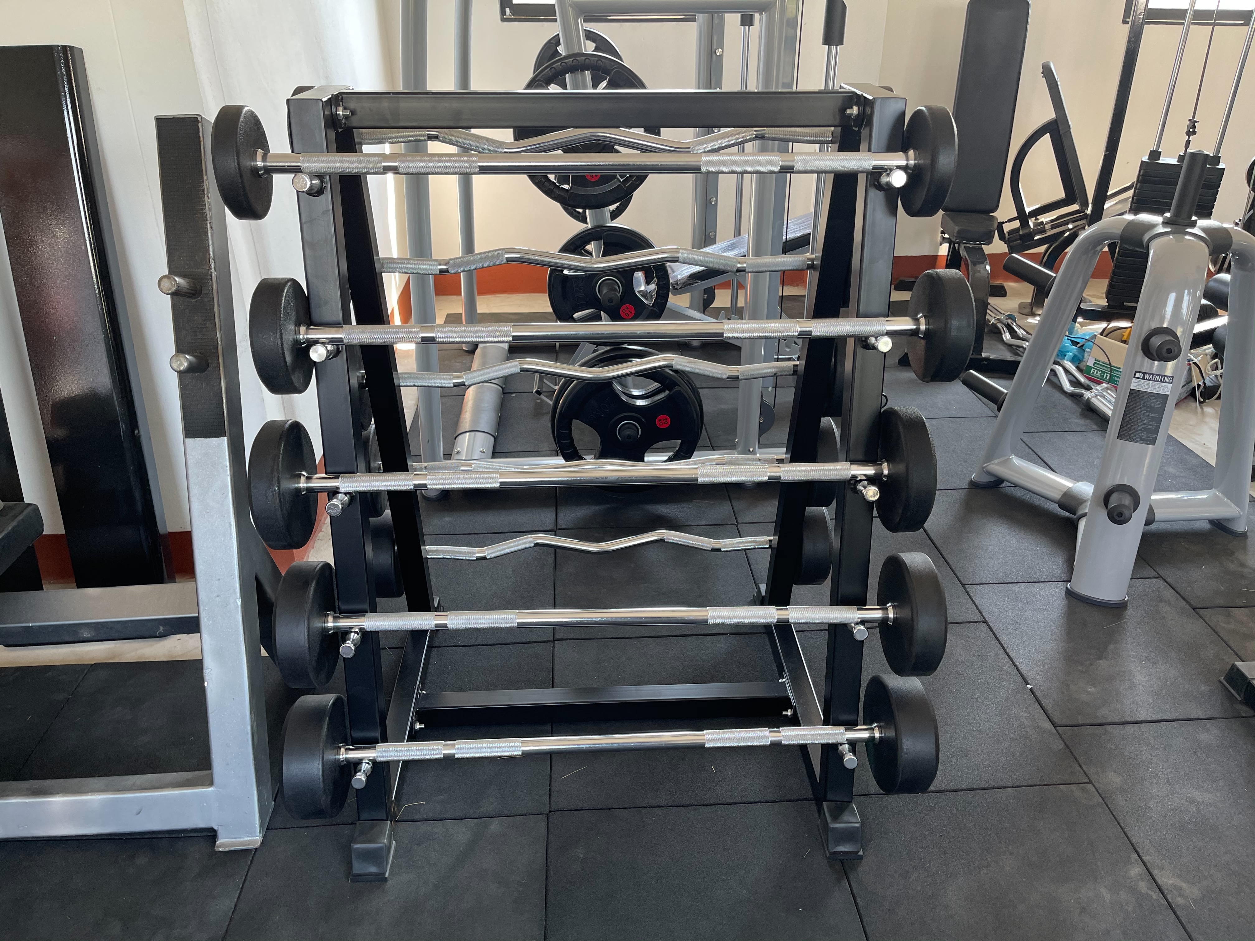 ดัมเบลเซ็ตแบบมีคานบาร์เบลBarbell with Lifefitness