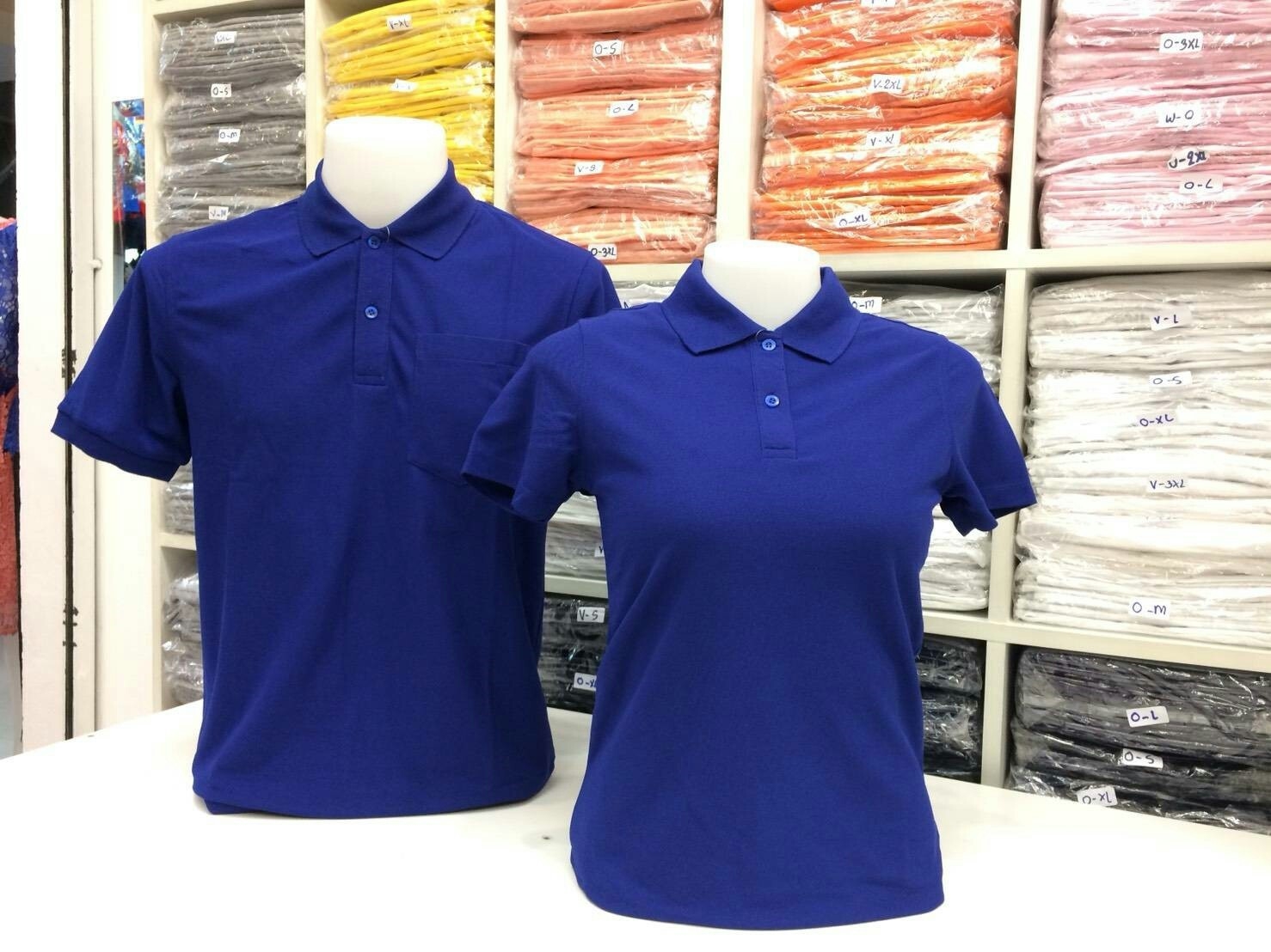 เสื้อโปโลหญิง-ชาย ไซต์ S-3XL