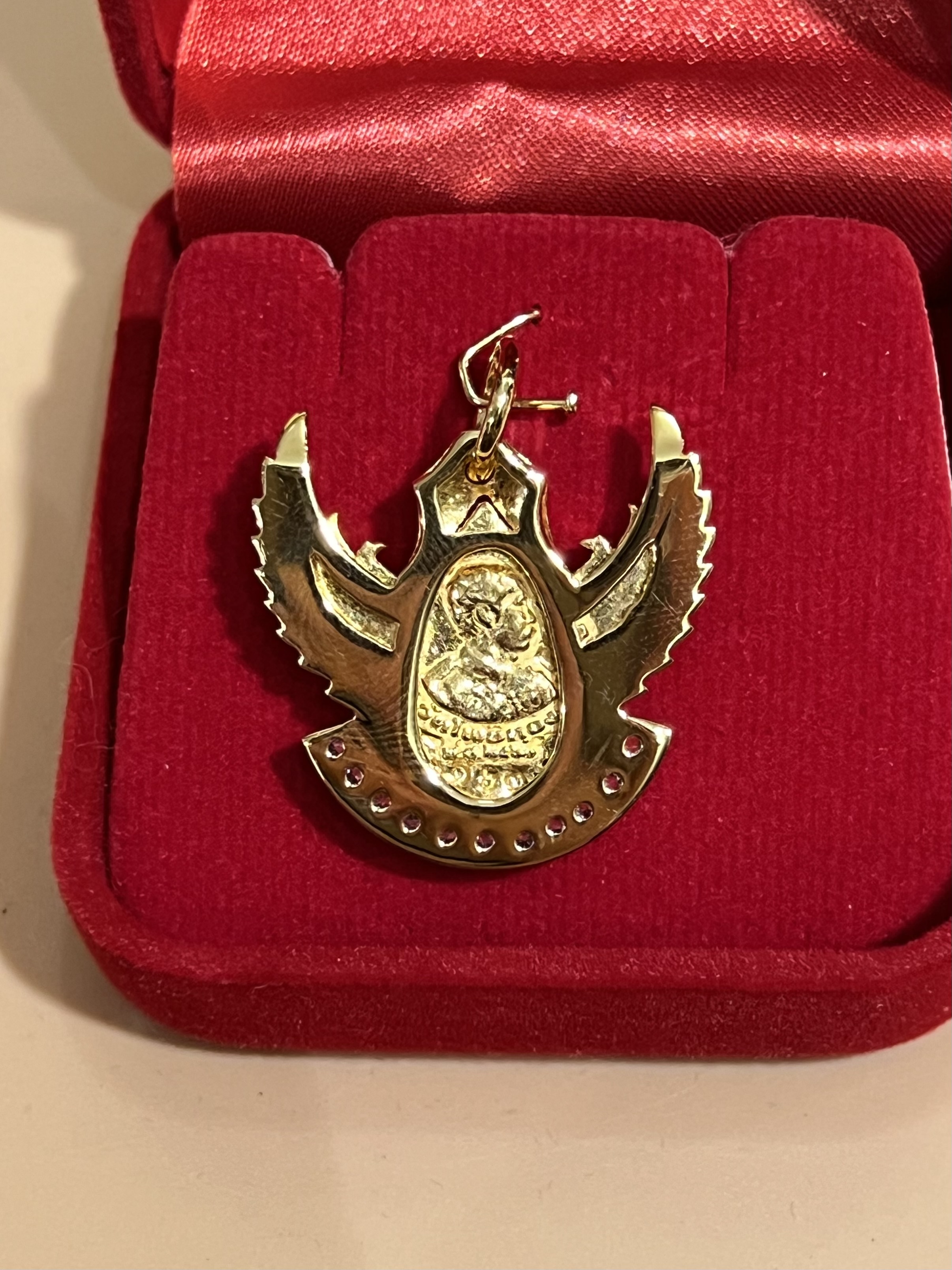 พญาครุฑ รุ่น เปิดขุมทรัพย์ (ทองคำ ลงยา พิมพ์เล็ก)